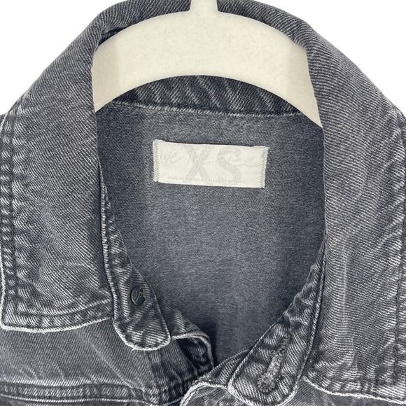 Free People Marci Denim Jumpsuit Iron Washed Black Size XS Utility Coveralls - Picture 5 of 7